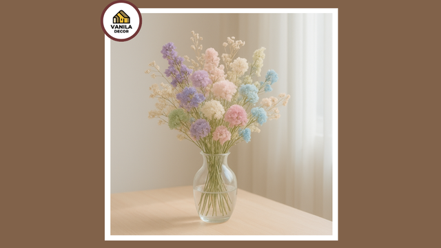 Cách làm hoa khô không mất màu - Bình Hoa khô Vanila Decor
