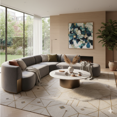 Thảm trải sàn phòng khách 