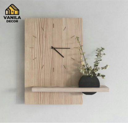 Mẫu đồng hồ treo tường trang trí phòng khách basic