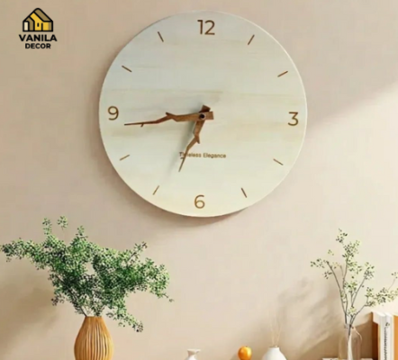 mẫu đồng hồ treo tường sang trọng phong cách Bắc Âu ( ảnh minh họa)