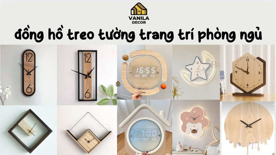 Ảnh đại diện bài đồng hồ treo tường trang trí phòng ngủ