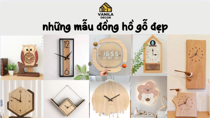 Ảnh đại diện những mẫu đồng hồ gỗ đẹp
