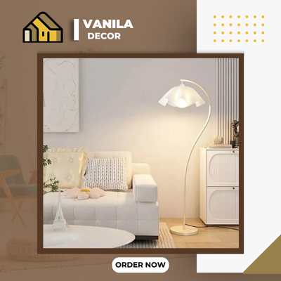 Đèn sàn thân cong kiểu dáng vintage trang trí phòng ngủ phòng khách kiểu dáng hiện đại