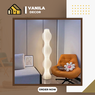 Đèn Cây Đứng Đèn Sàn Dáng Cao Thân Xếp Lớp Kiểu Dáng Hàn Quốc