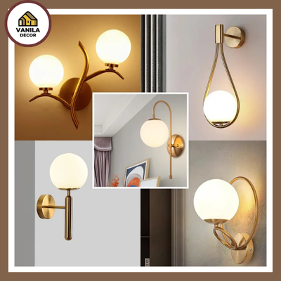 Bộ sưu tập đèn ngủ treo tường các phong cách