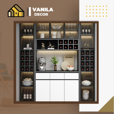 Kệ gỗ trang trí phòng khách đẹp